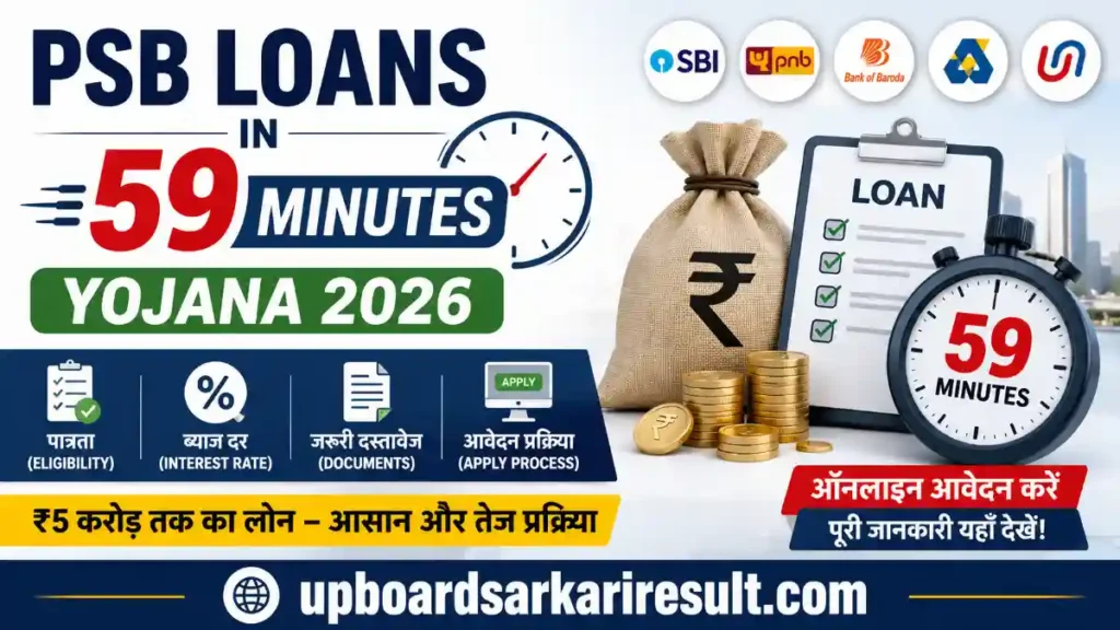 PSB Loans in 59 Minutes Yojana 2026, PSB Loan Apply Online, PSB Loan Eligibility, PSB Loan Interest Rate, PSB Loans in 59 Minutes Registration, MSME Loan Scheme 2026, Business Loan Apply Online, PSB Loan Documents, PSB Loan Portal, Public Sector Bank Loan, MSME Business Loan, Government Loan Scheme, Loan in 59 Minutes, Business Loan India, Startup Loan Scheme, PM Loan Scheme 2026, Online Business Loan, Loan Application Process, PSB 59 Minutes Loan, Sarkari Yojana 2026